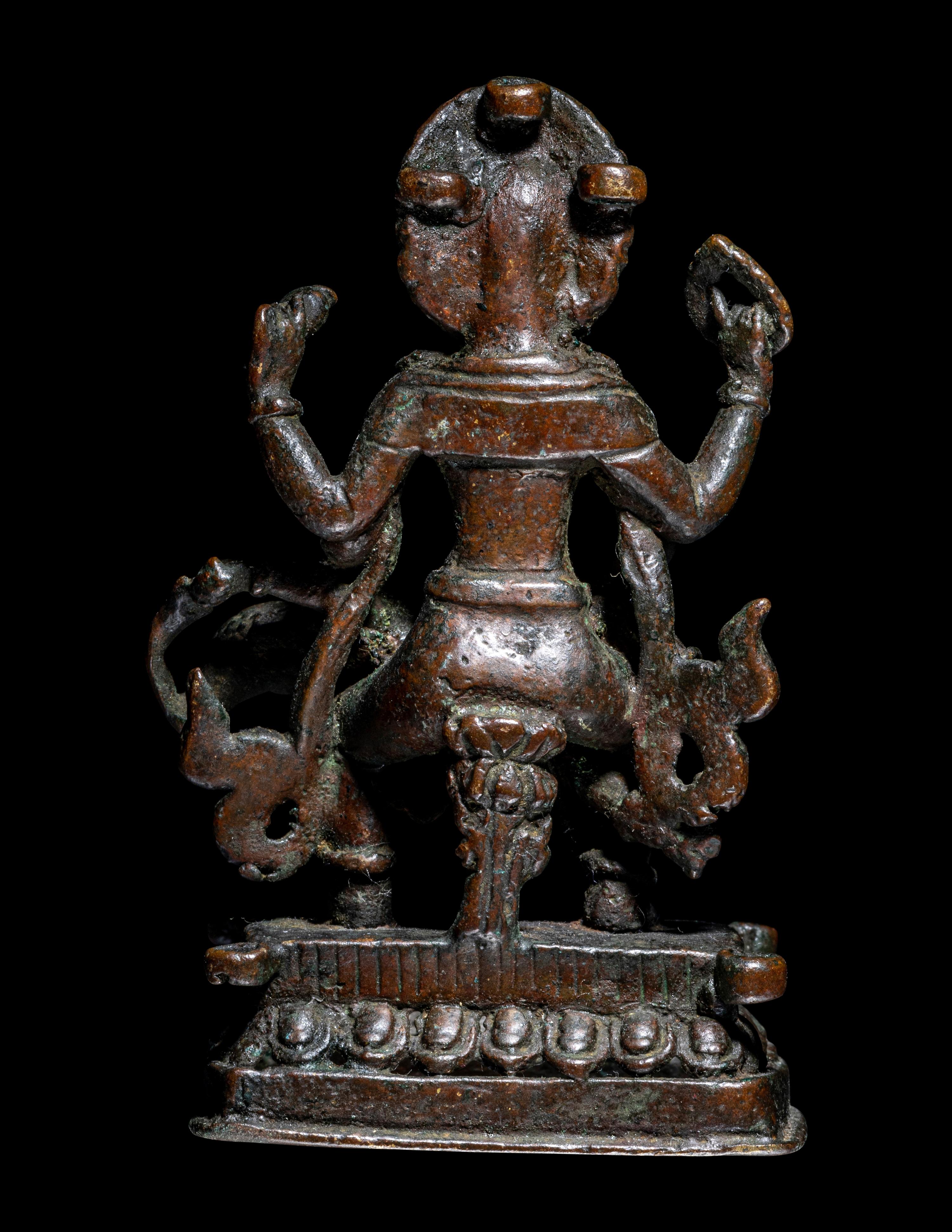 A Nepalese Bronze Figure of Narashimha