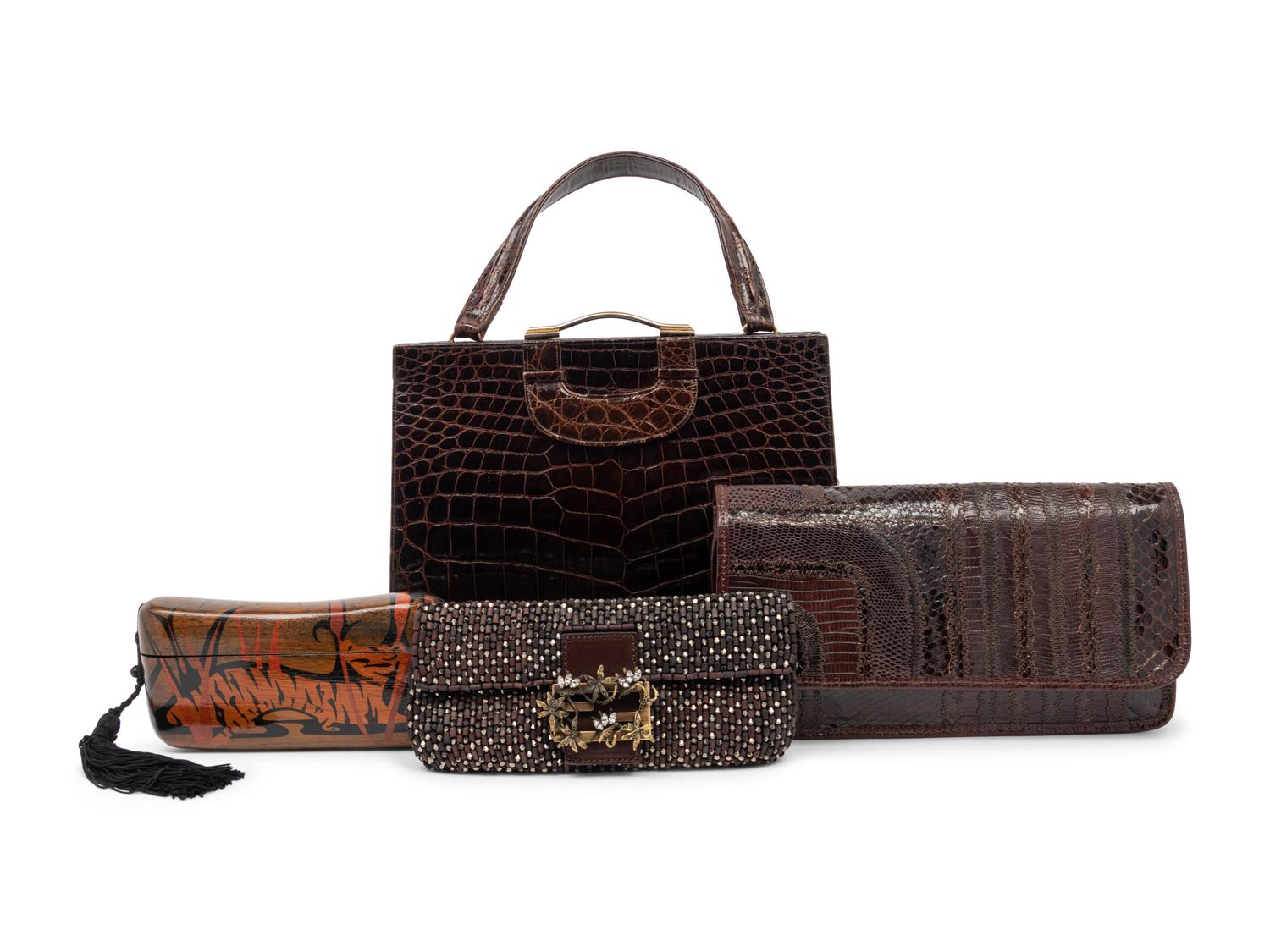 Four Designer Bags: Dofan, Fendi, Raphael Sanchez, Carlos Falchi, 1980-2000s
