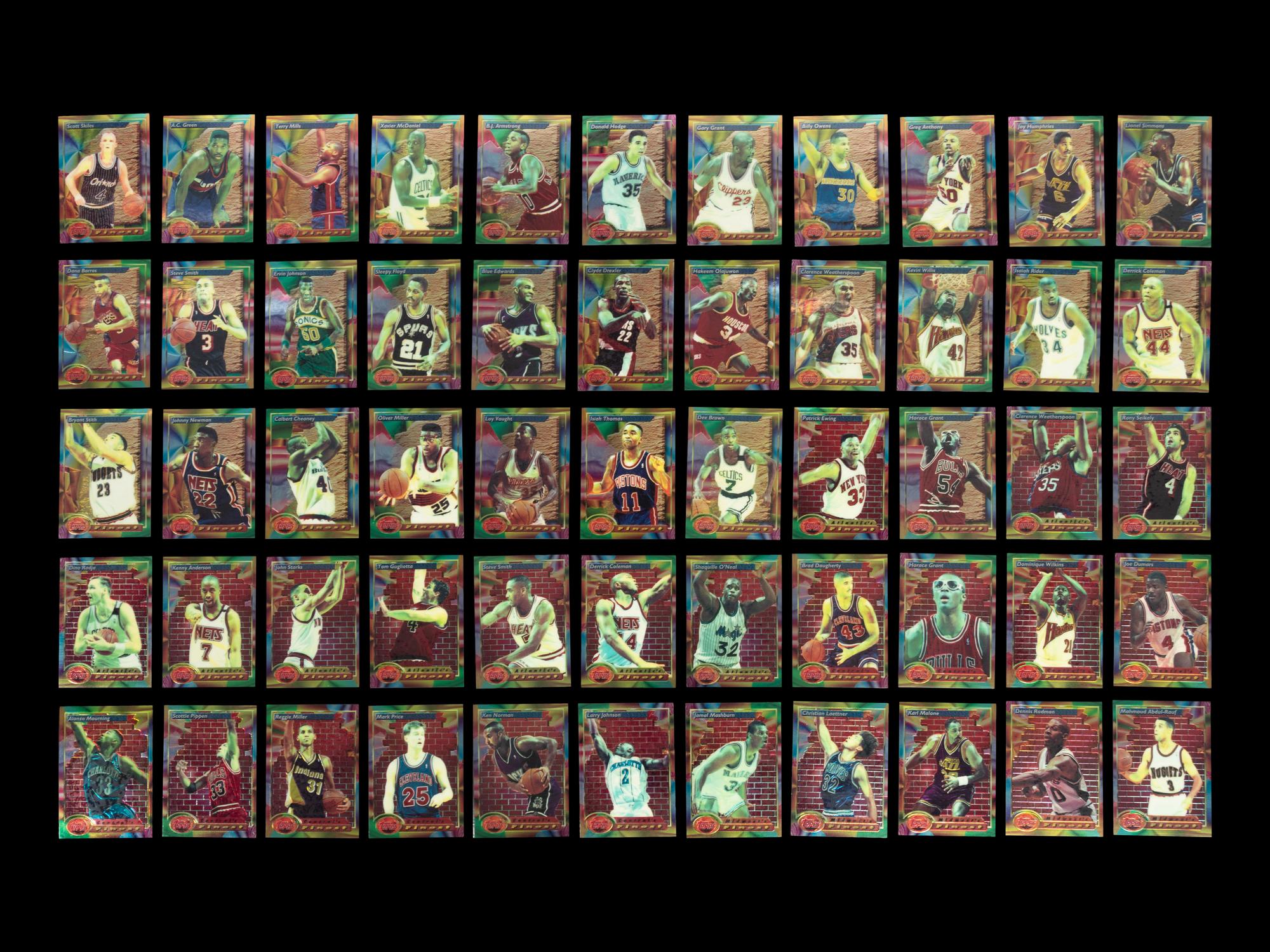 A 1993-94 Topps Finest Basketball Complete Set of 220 Cards
