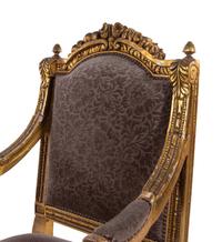 A Pair of Louis XVI Style Giltwood Fauteuils