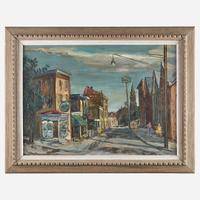 Walter Emerson Baum (American, 1884-1956) Corner Drug Store (The Corner Store)