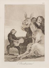 Francisco de Goya, (Spanish, 1746-1828), Brabisimo! ( pl. 38 from Los caprichos), c. 1799