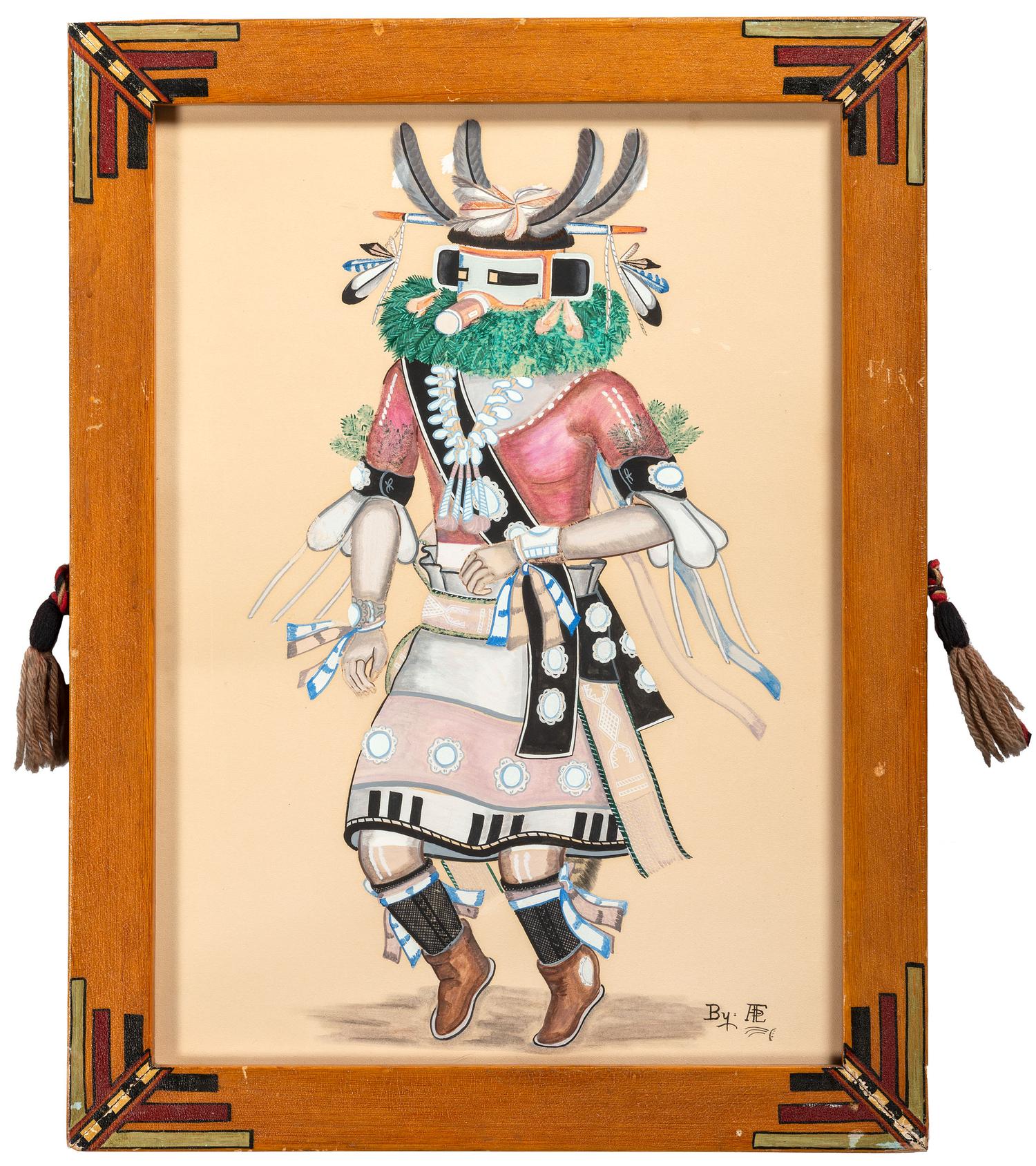 untitled, Katsina dancers, pair