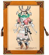 untitled, Katsina dancers, pair