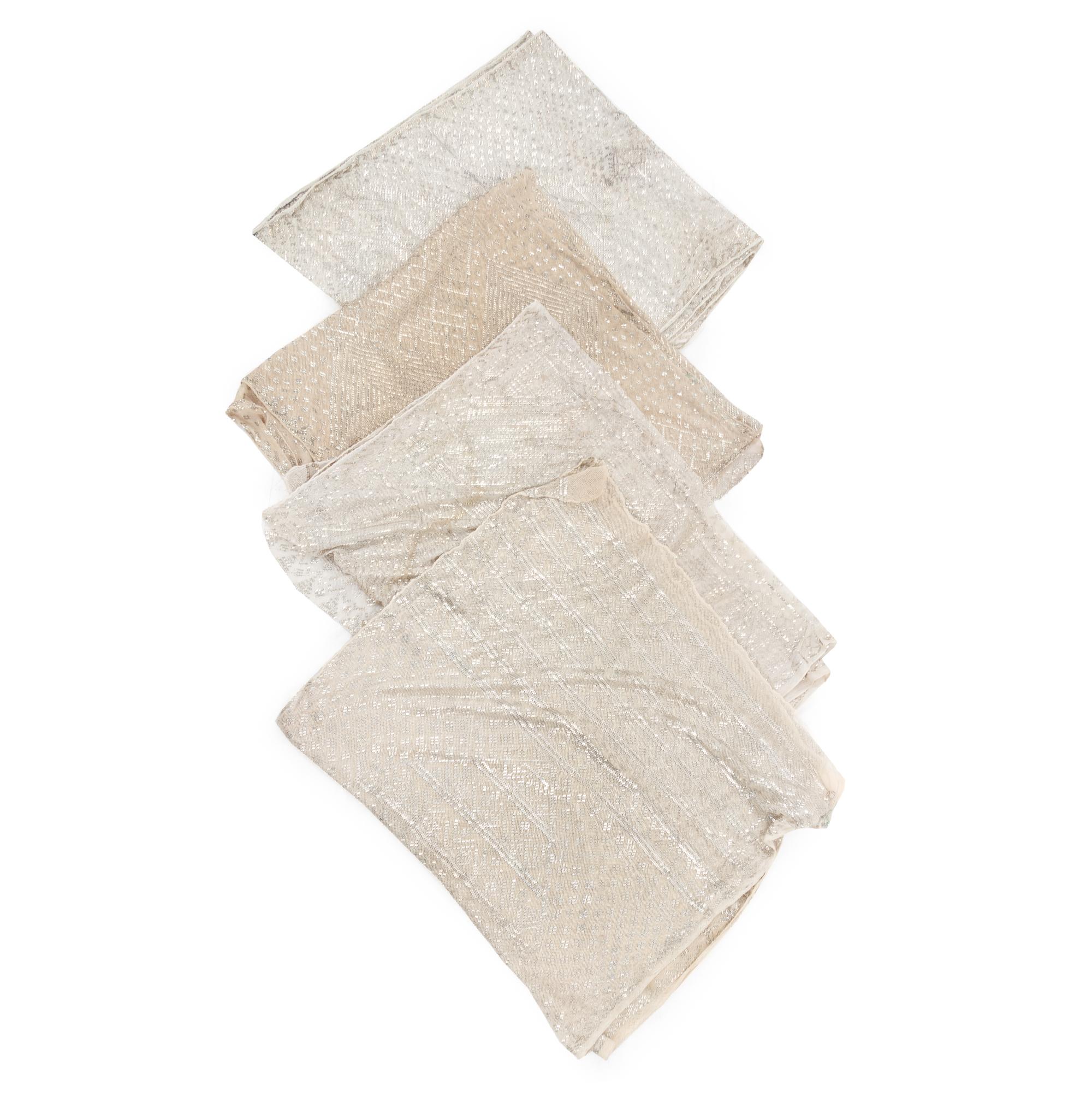 Four Egyptian Assuit Shawls