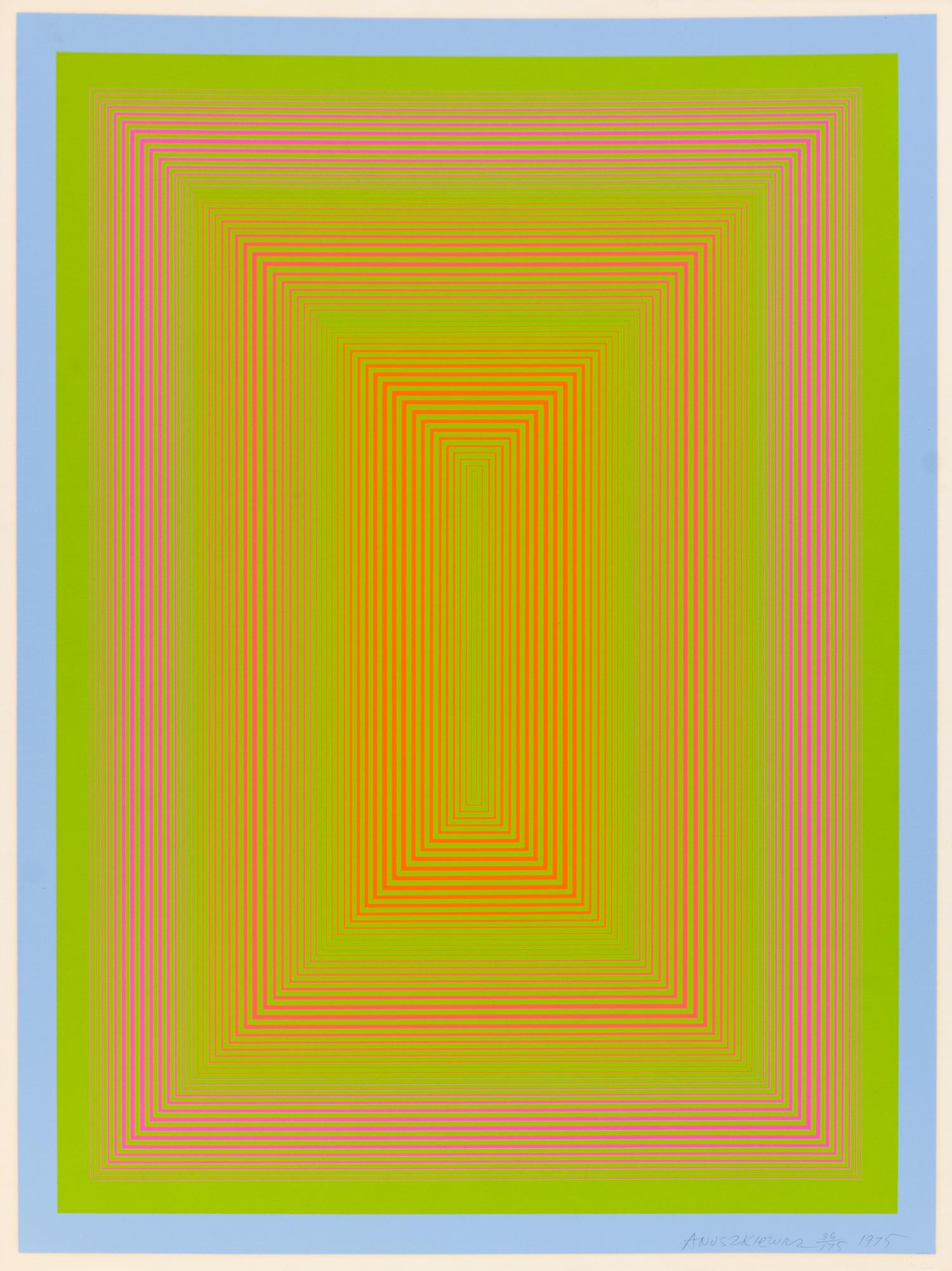 Richard Anuszkiewicz, (American, b. 1930), New Glory, 1975