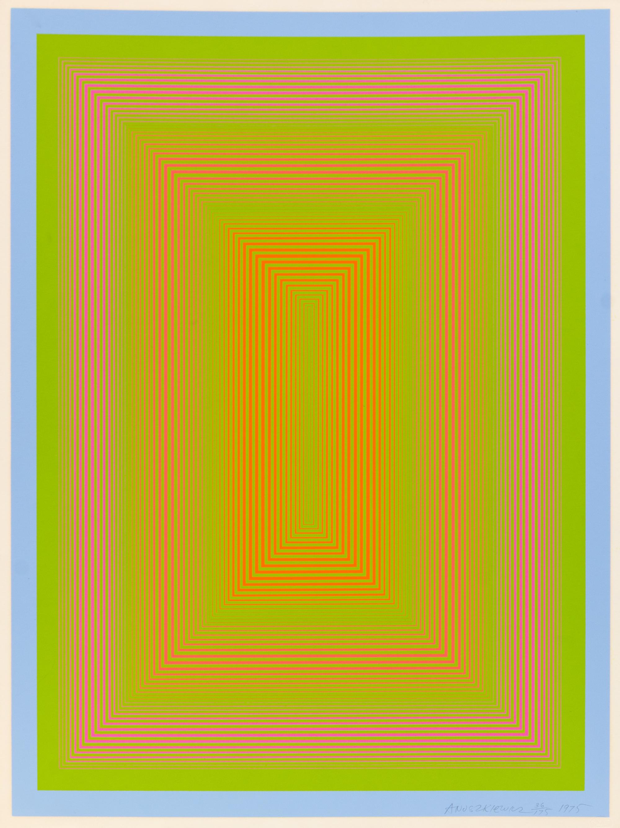 Richard Anuszkiewicz, (American, b. 1930), New Glory, 1975