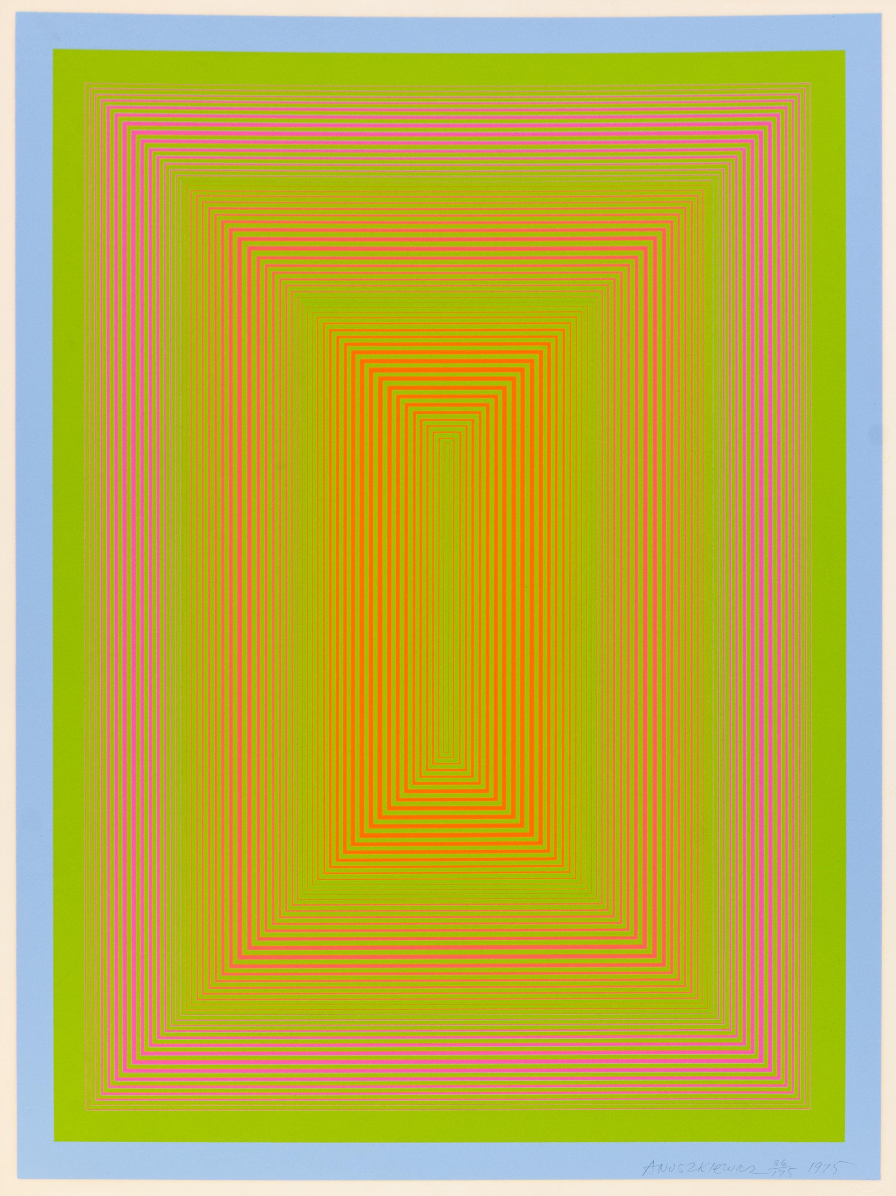 Richard Anuszkiewicz, (American, b. 1930), New Glory, 1975