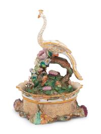 A Jacob Petit Porcelain Encrier and Cover