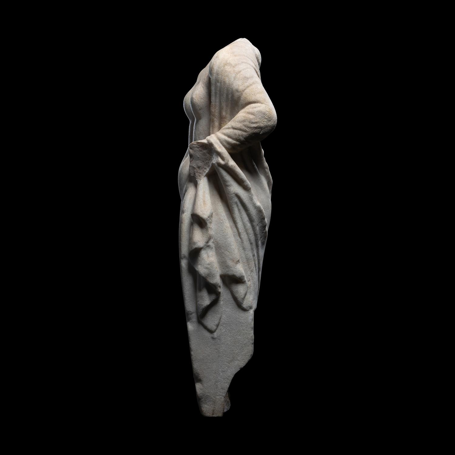 A Roman Marble Herm of Hermaphroditus