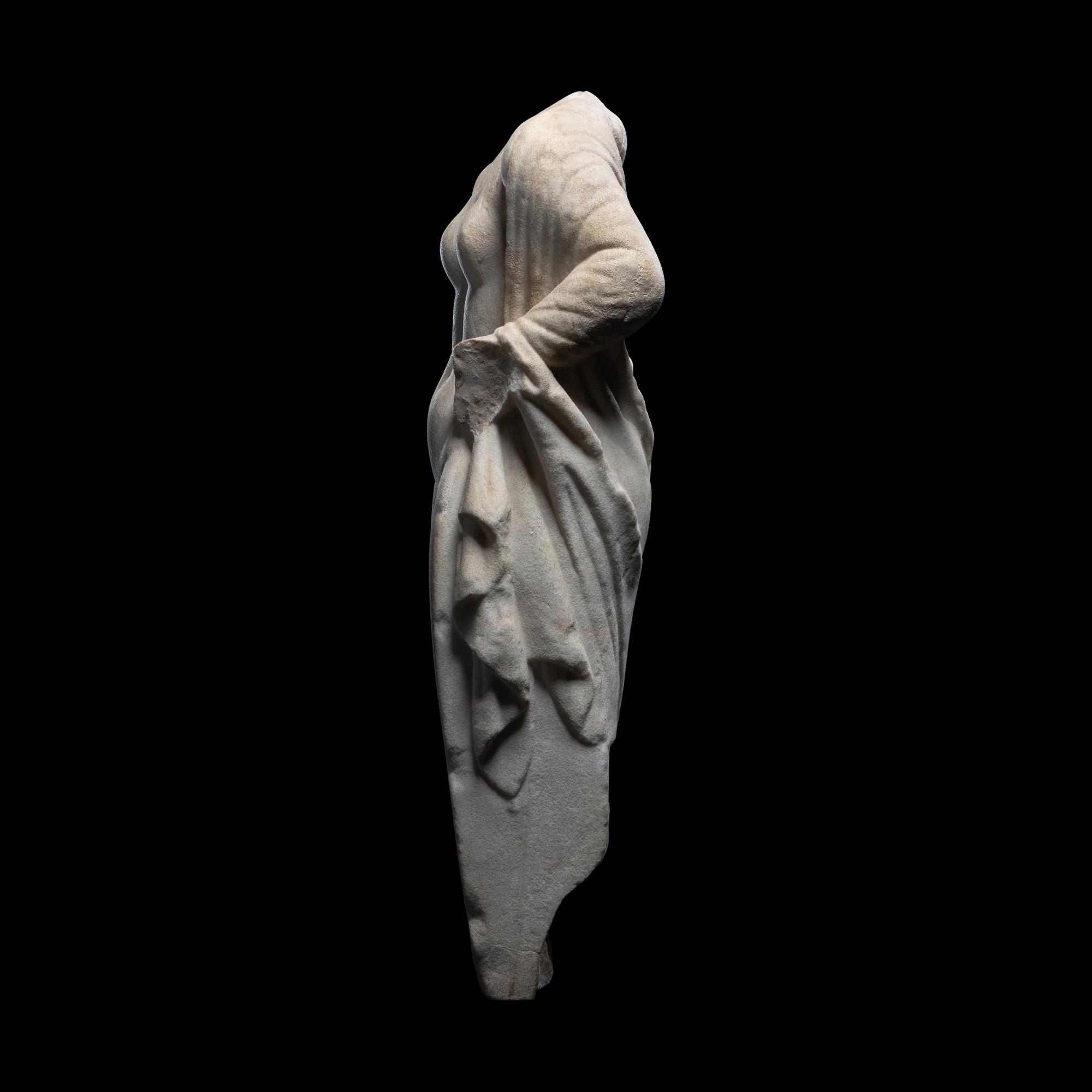 A Roman Marble Herm of Hermaphroditus
