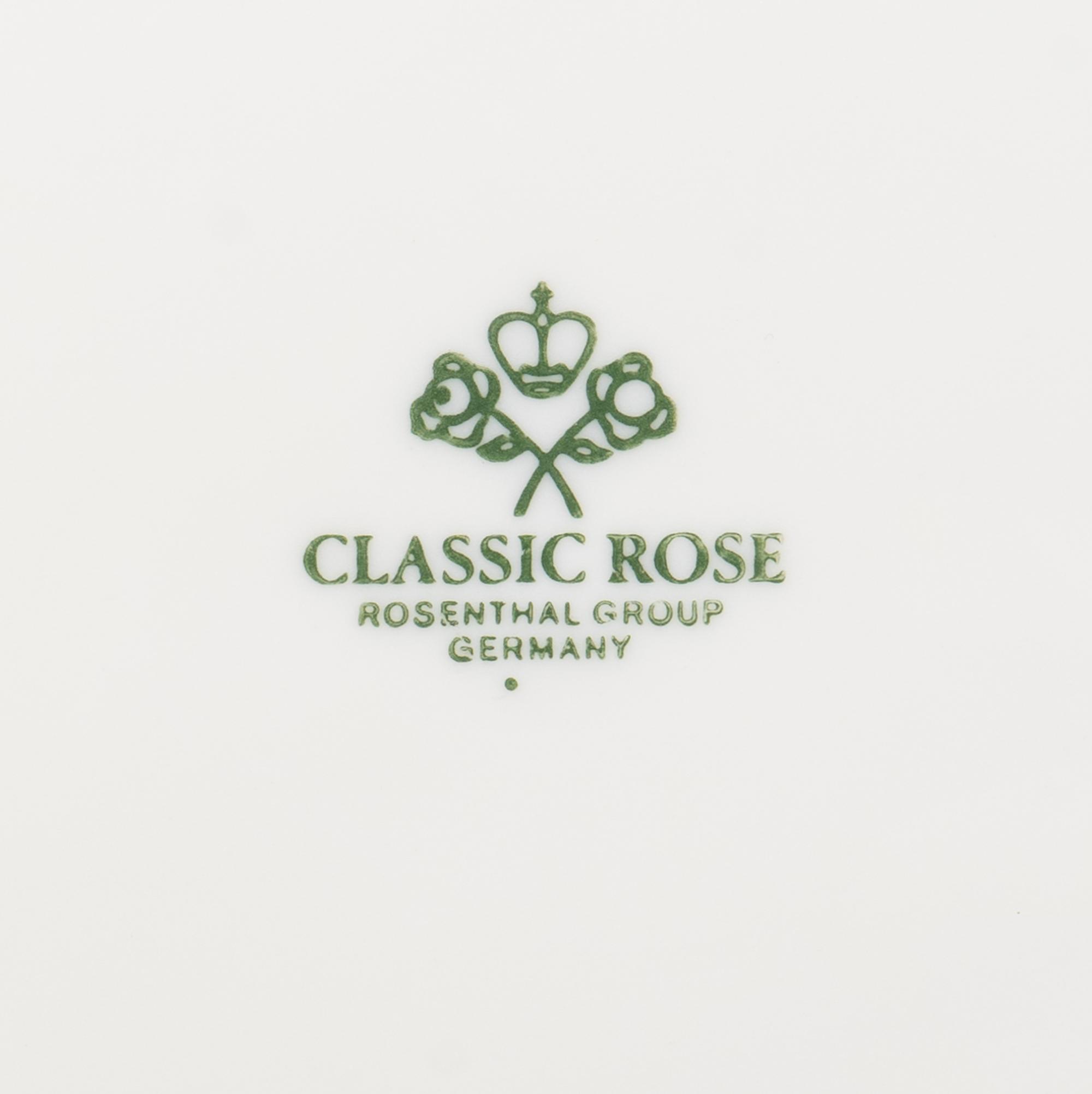 A Rosenthal Porcelain Part Dinner Service — CLASSIC ROSE PATTERN