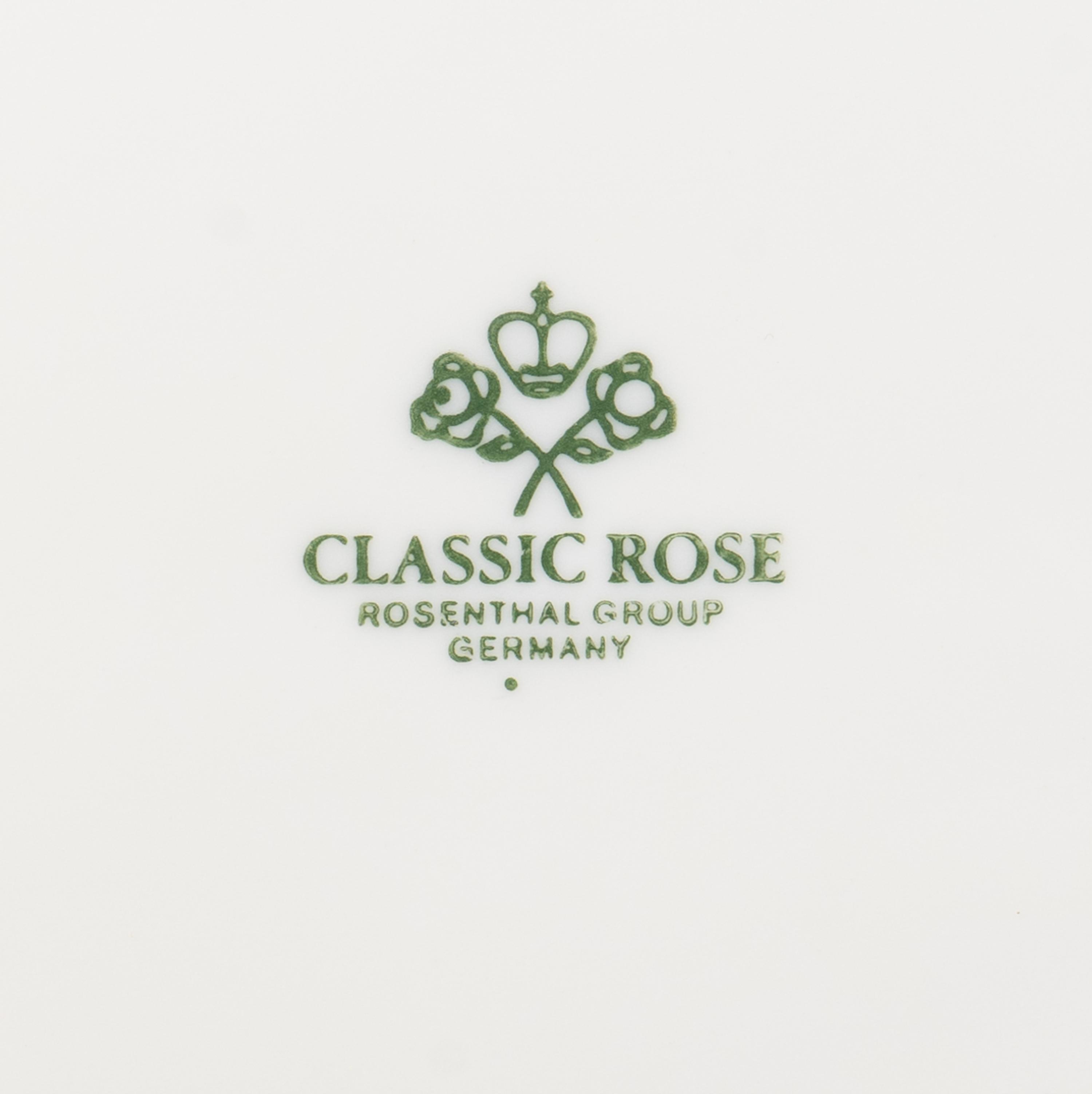 A Rosenthal Porcelain Part Dinner Service — CLASSIC ROSE PATTERN