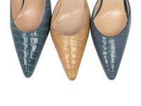 Three Pairs of Manolo Blahnik Exotic Skin Shoes