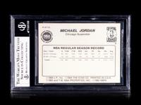 A 1986 Star Michael Jordan Set Break Basketball Card No. 4 Pro Stats BGS 7 Near Mint.