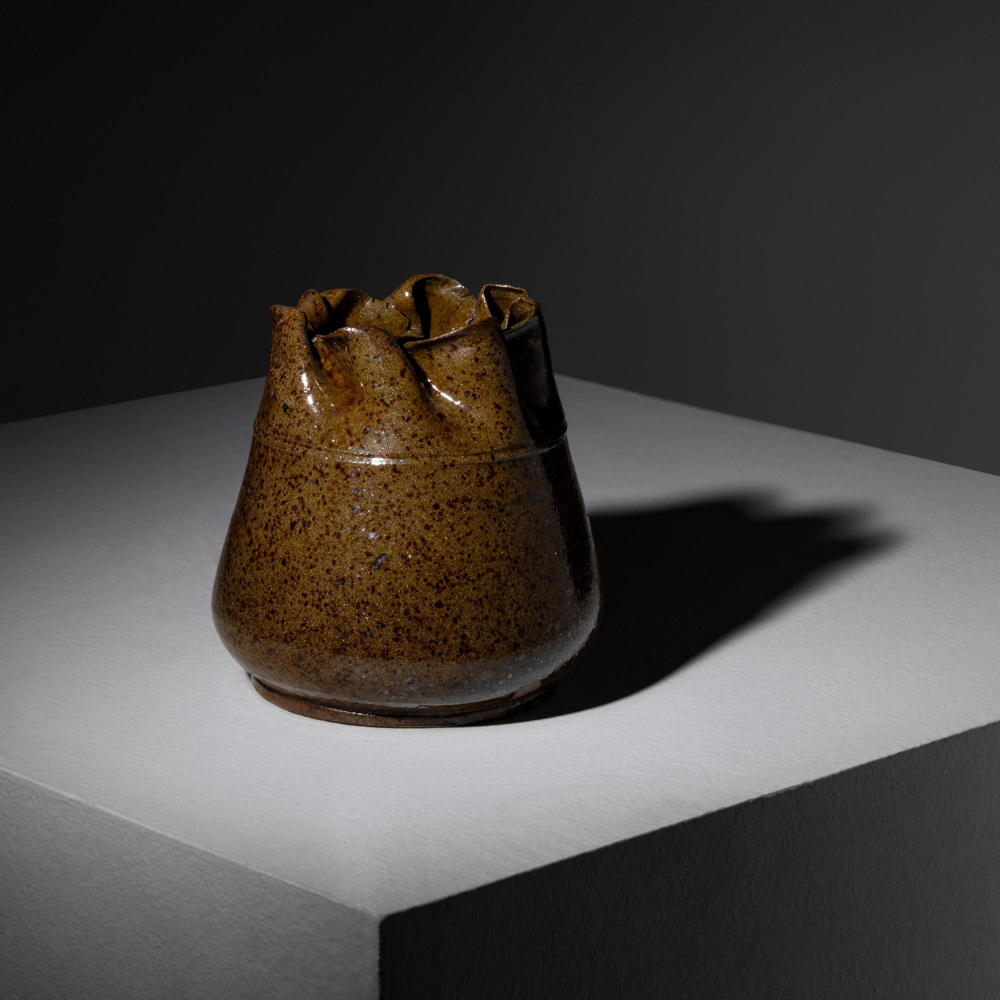 Vase with ruffled rim, c. 1897-1900 Biloxi, Mississippi, USA