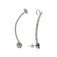 BLACK DIAMOND AND DIAMOND EAR CLIMBERS