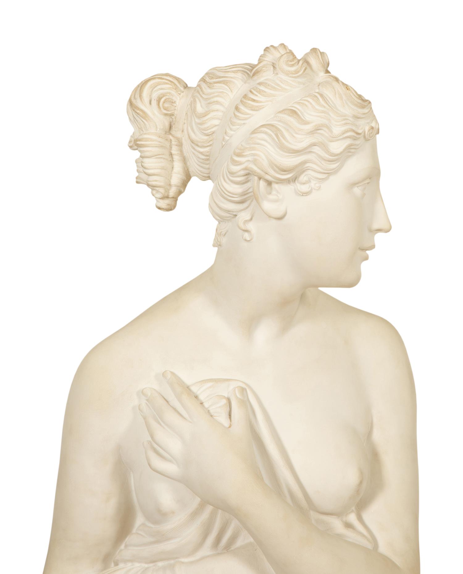 A Pair of Life-Size Plaster Models of Venus After Antonio Canova and Christophe-Gabriel Allegrain