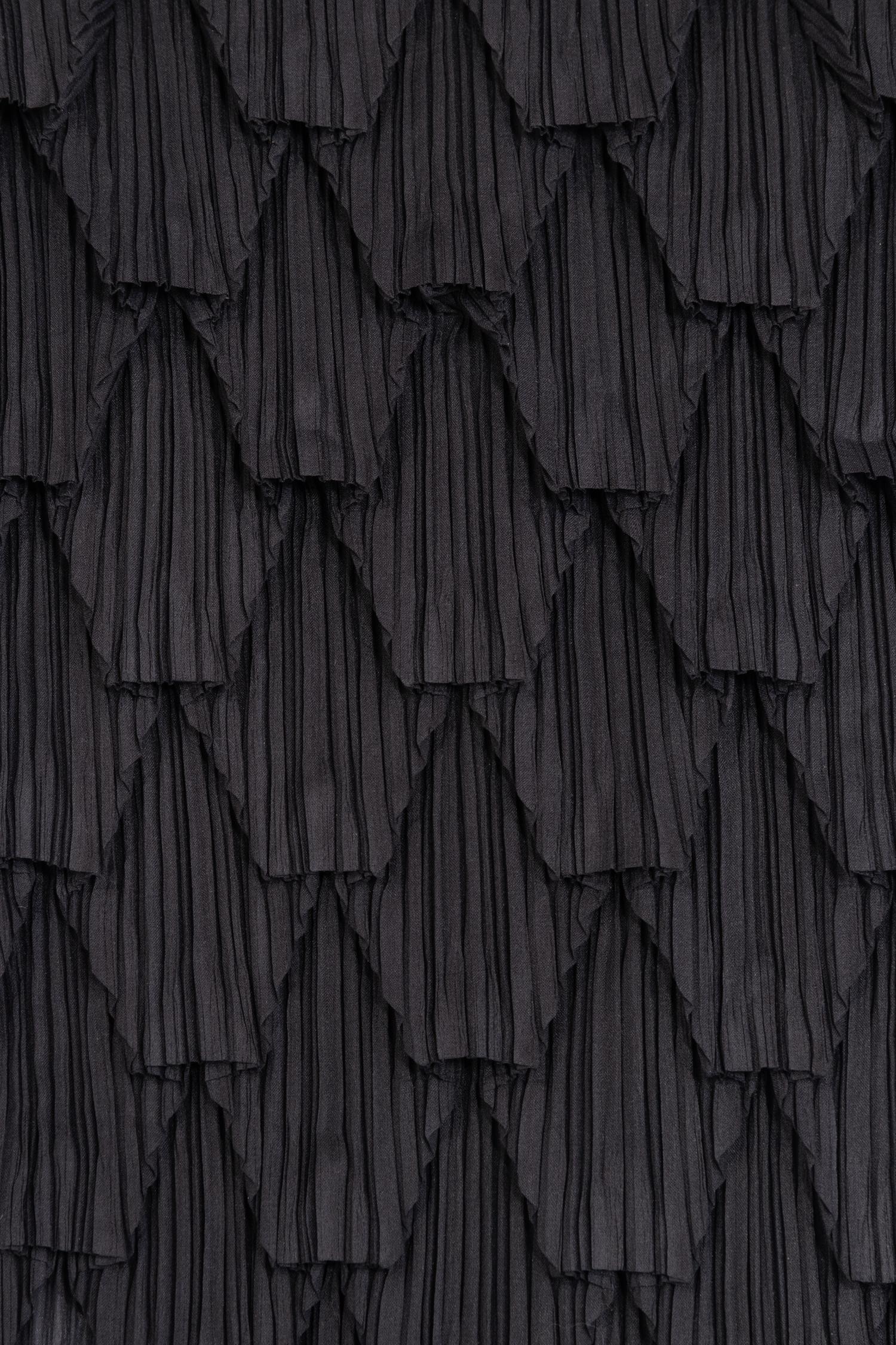 Issey Miyake Black Pleated Top, 1997