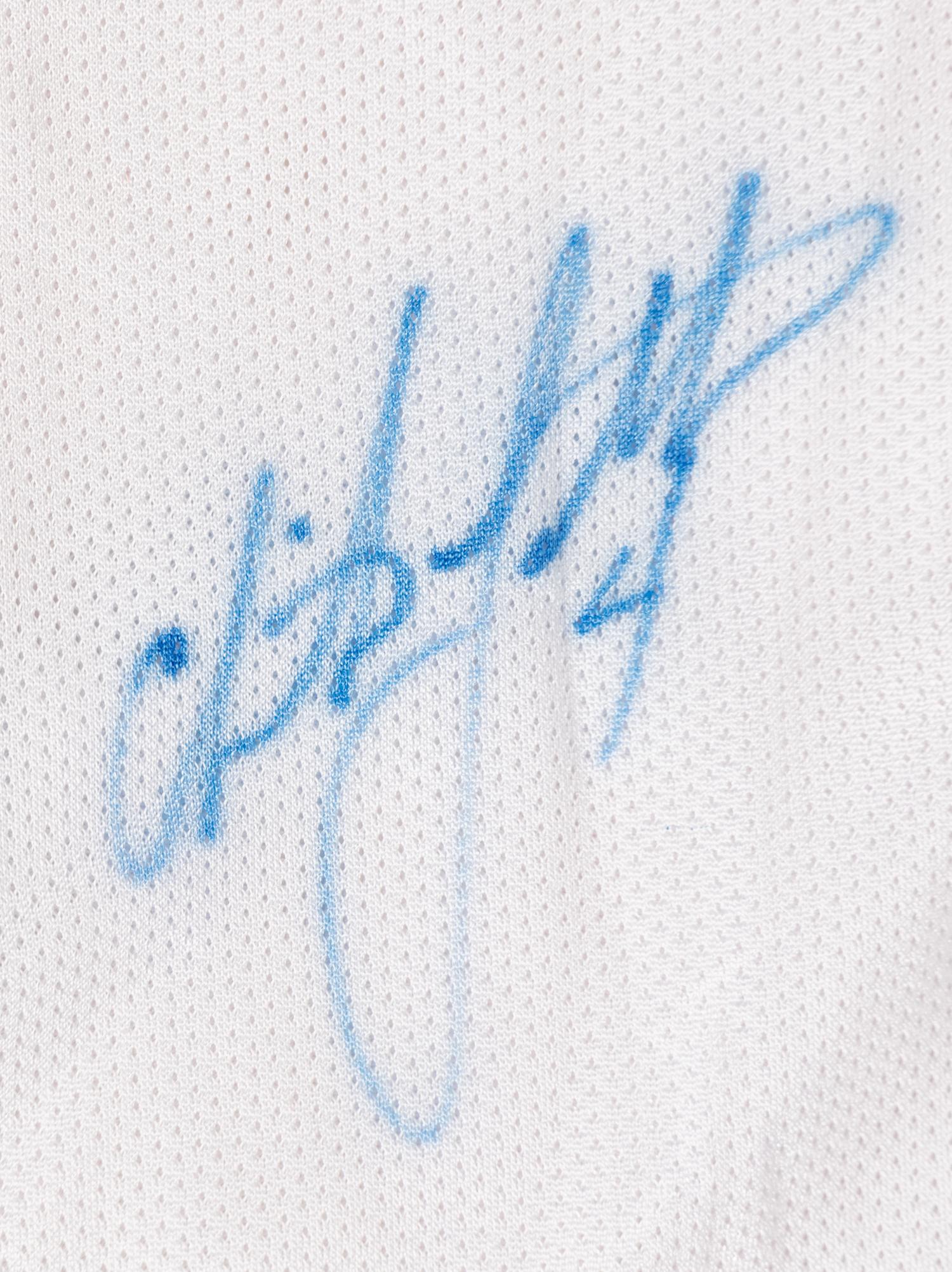 A Group of Two 1992 USA Olympic Basketball (Dream Team) Signed Basketball Jerseys Including Patrick Ewing (Beckett Authentication Services BAS Certified),