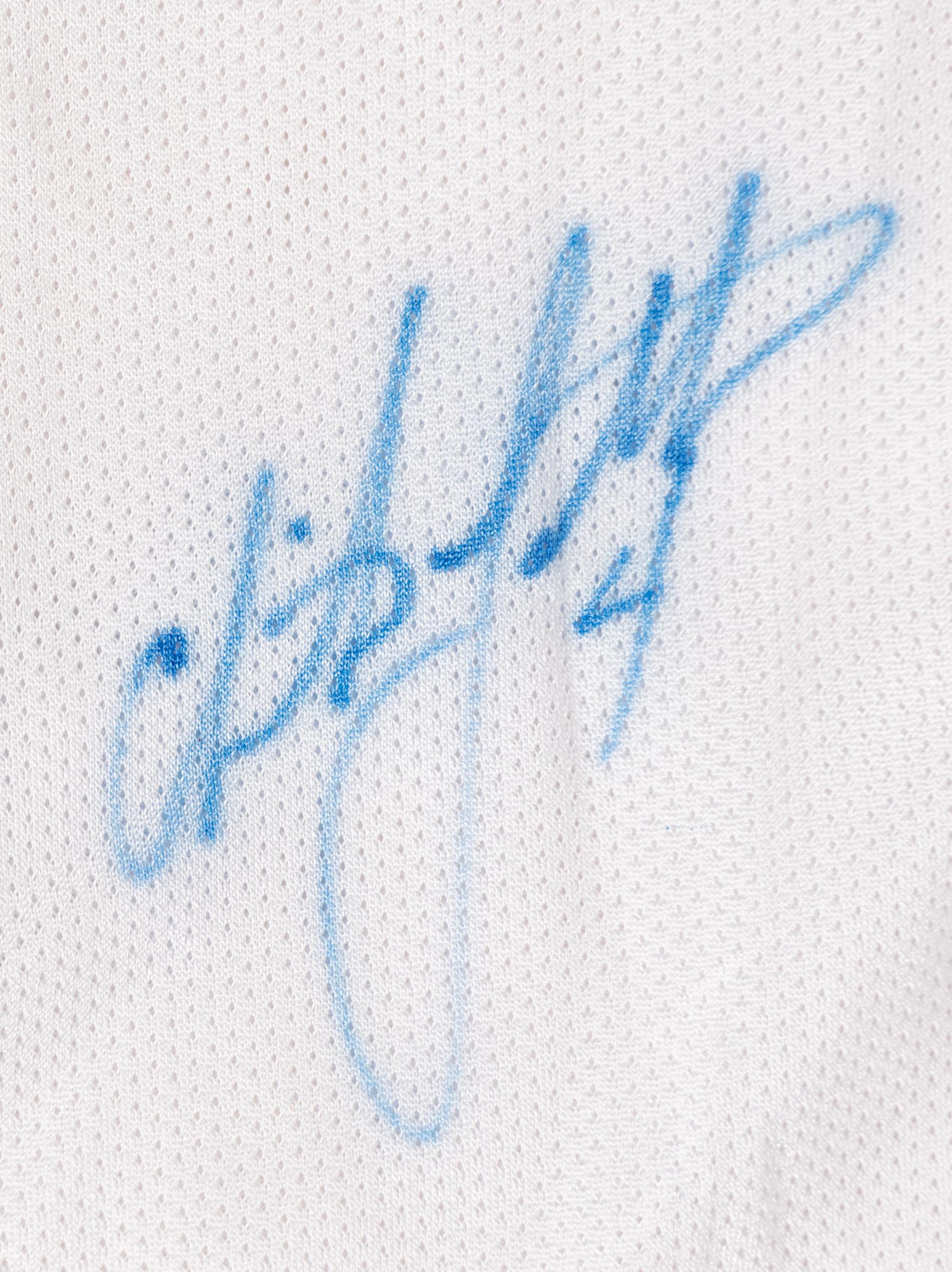 A Group of Two 1992 USA Olympic Basketball (Dream Team) Signed Basketball Jerseys Including Patrick Ewing (Beckett Authentication Services BAS Certified),