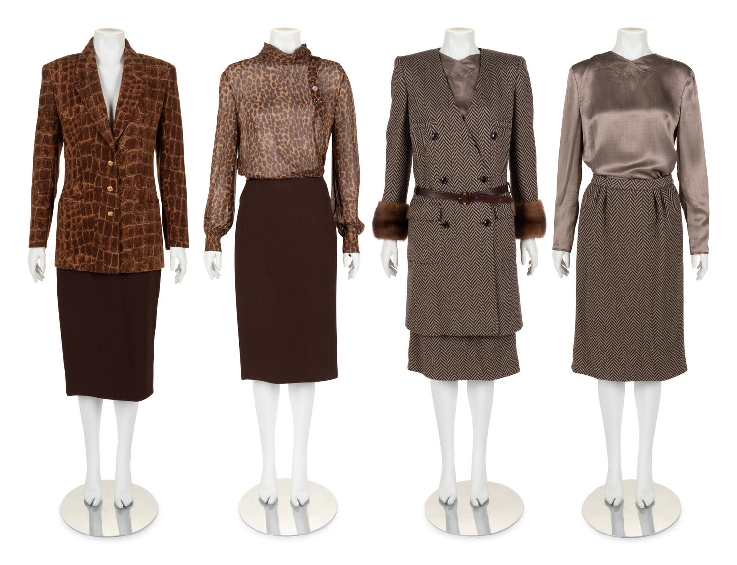 Two Three-Piece Valentino Ensembles, 1980s-1990s