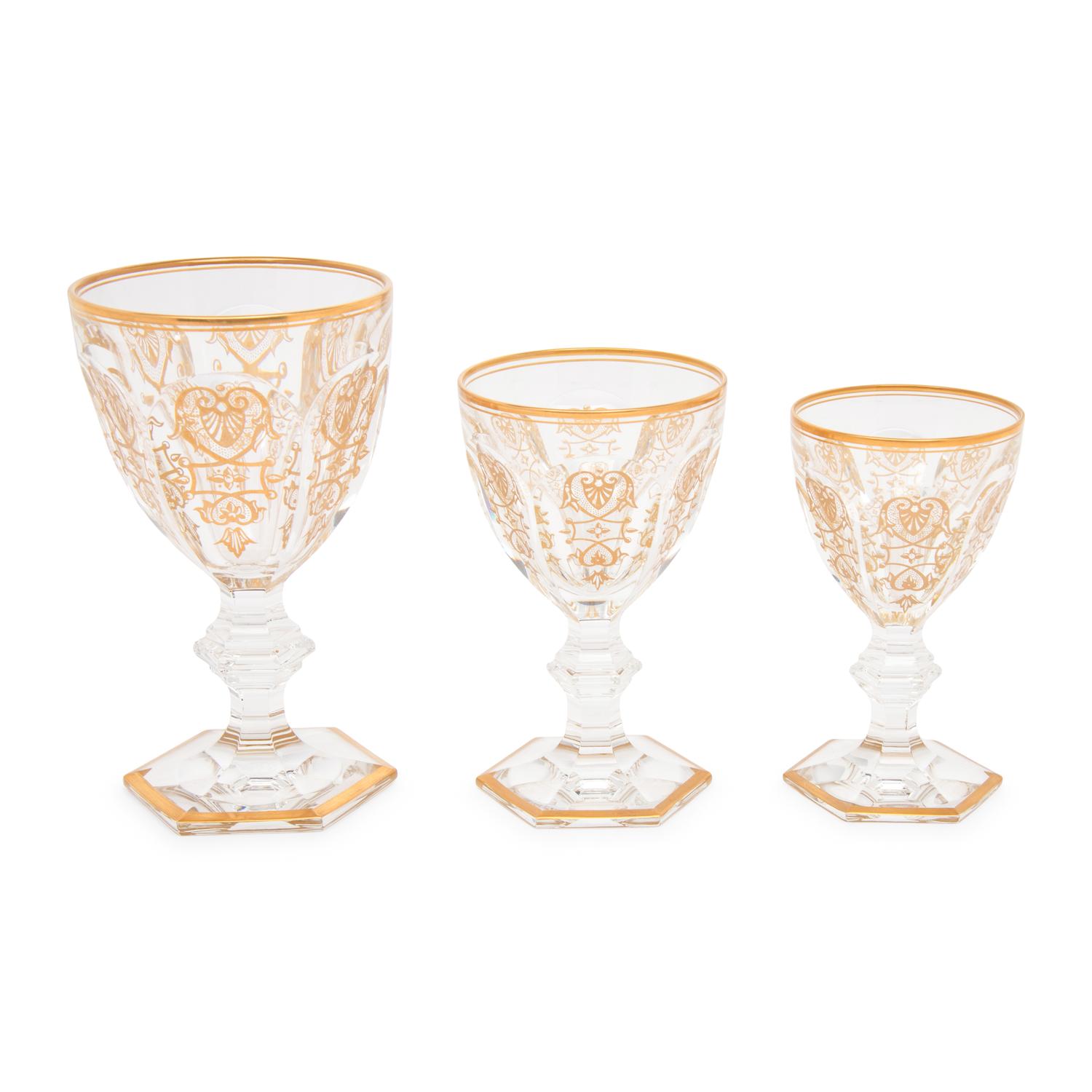A Baccarat Empire Part Stemware Service