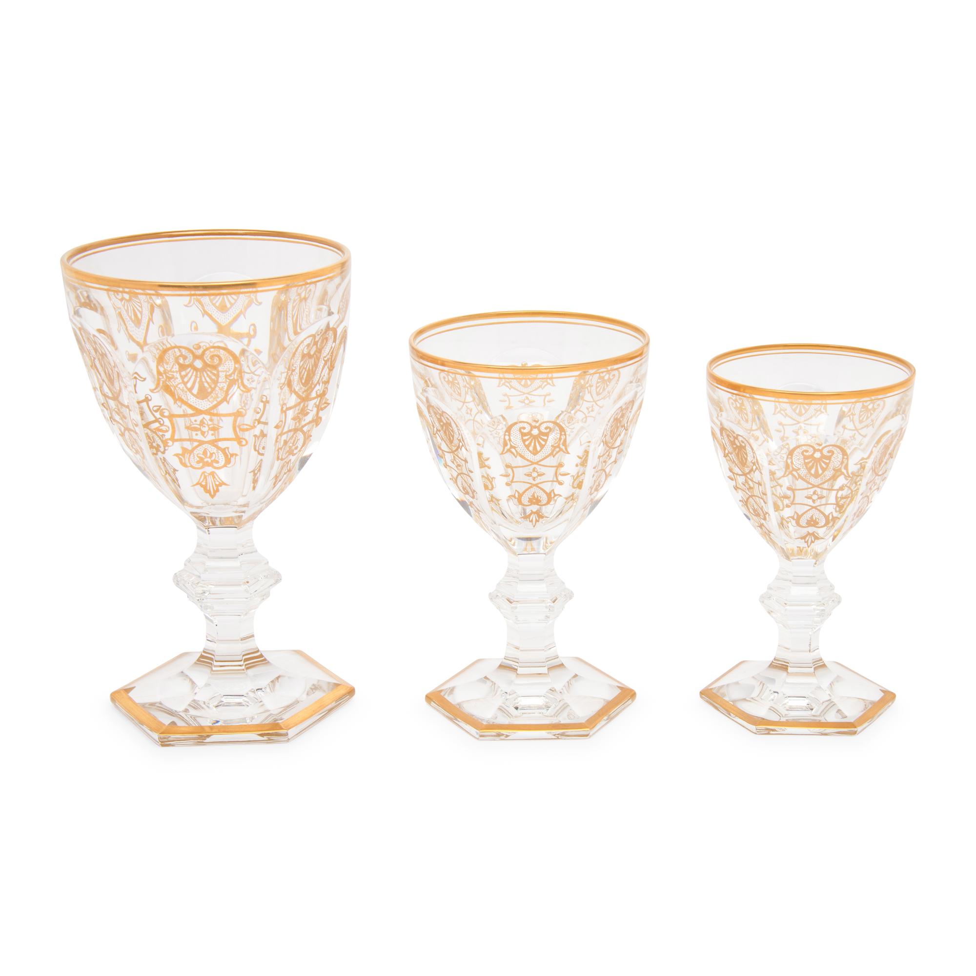 A Baccarat Empire Part Stemware Service