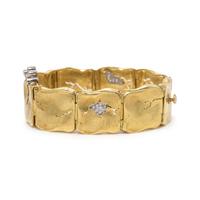 SEIDENGANG, YELLOW GOLD AND DIAMOND 'ODYSSEY' BRACELET