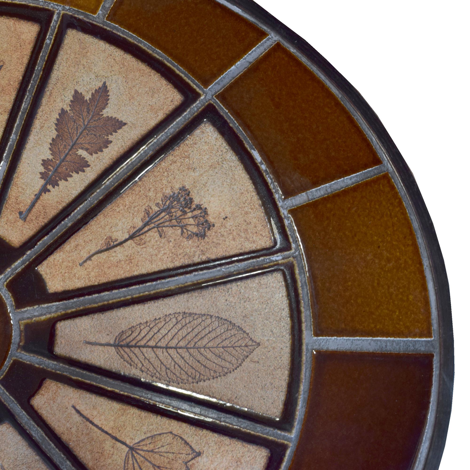 A Tile and Wood Coffee Table by Roger Capron 40.5" W x 36" D x 12" H — France, Circa 1960