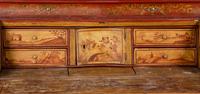 An Italian Chinoiserie-Decorated Painted Secretary Bureau