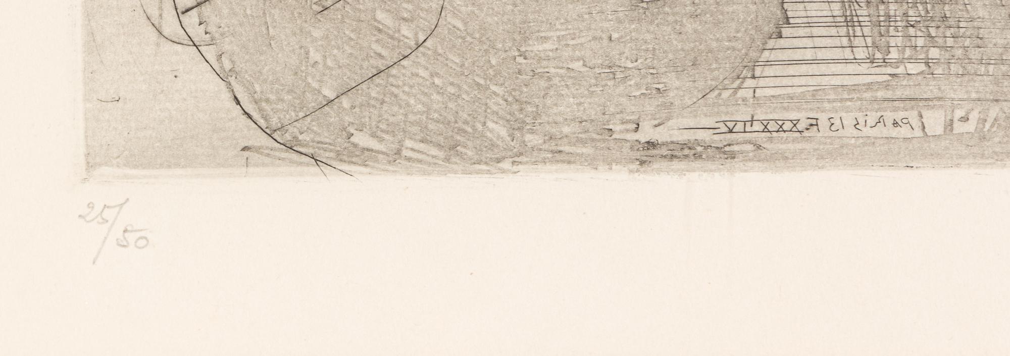 Jeune sculpteur devant un buste de Marie-Thérèse, 1934