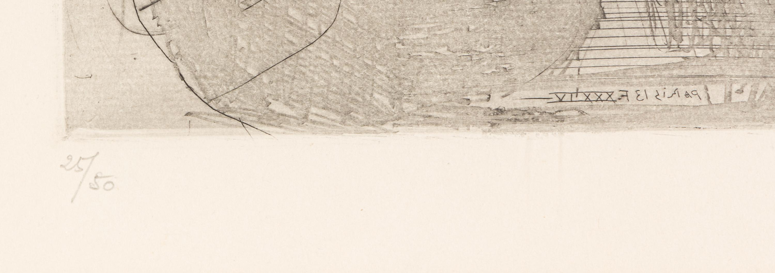 Jeune sculpteur devant un buste de Marie-Thérèse, 1934