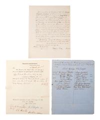 [MAINE]. 19th-century documents related to the state of Maine, including: