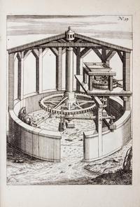 (ENGINEERING) BOCKLER, GEORGES ANDREAS. Theatrum machinarum novum. Nuremberg, 1673. Second edition.