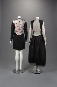 Two Geoffrey Beene Dresses with Chenille Detail, Fall 1989
