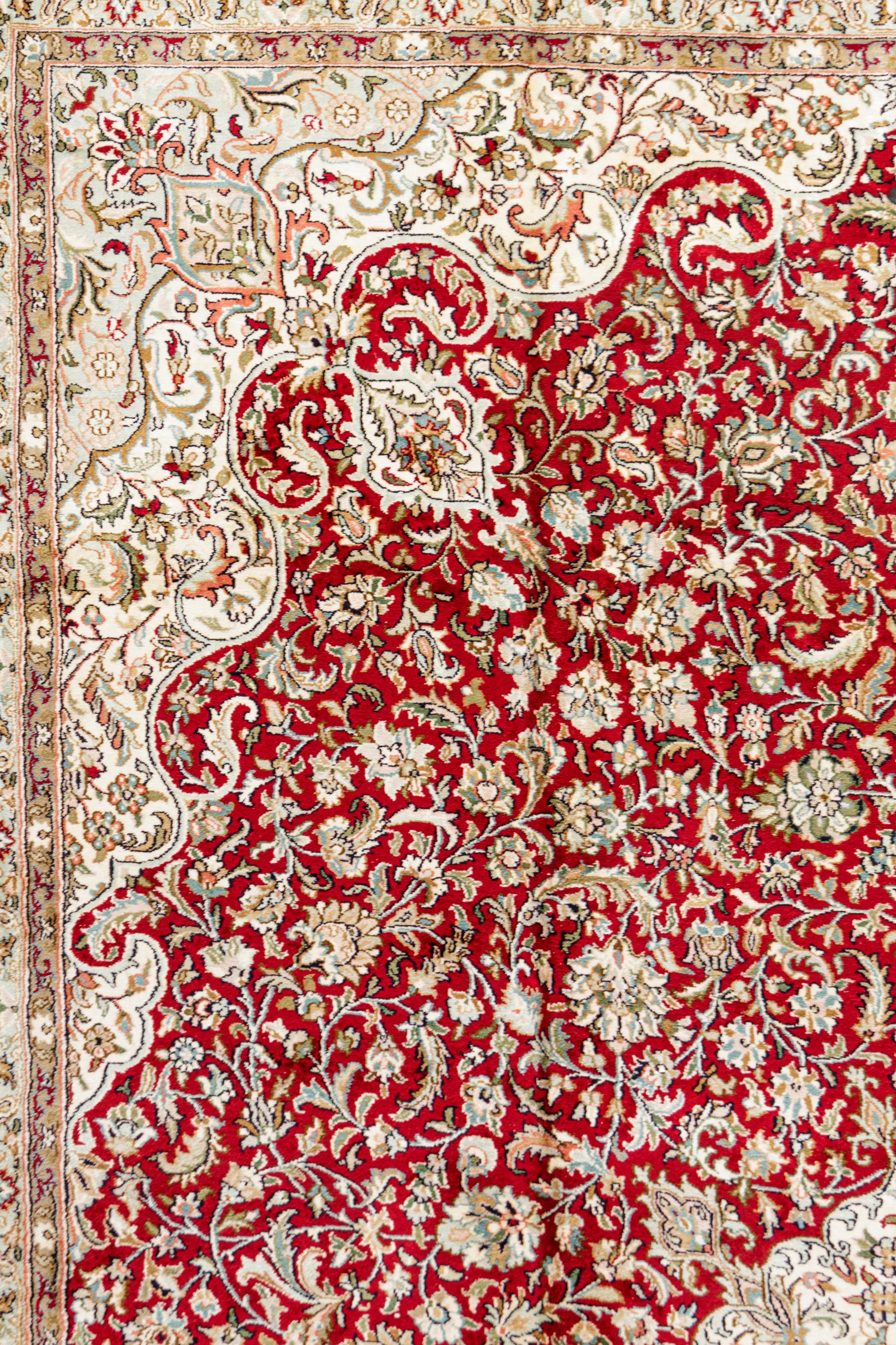 A Kashmir Silk Rug
