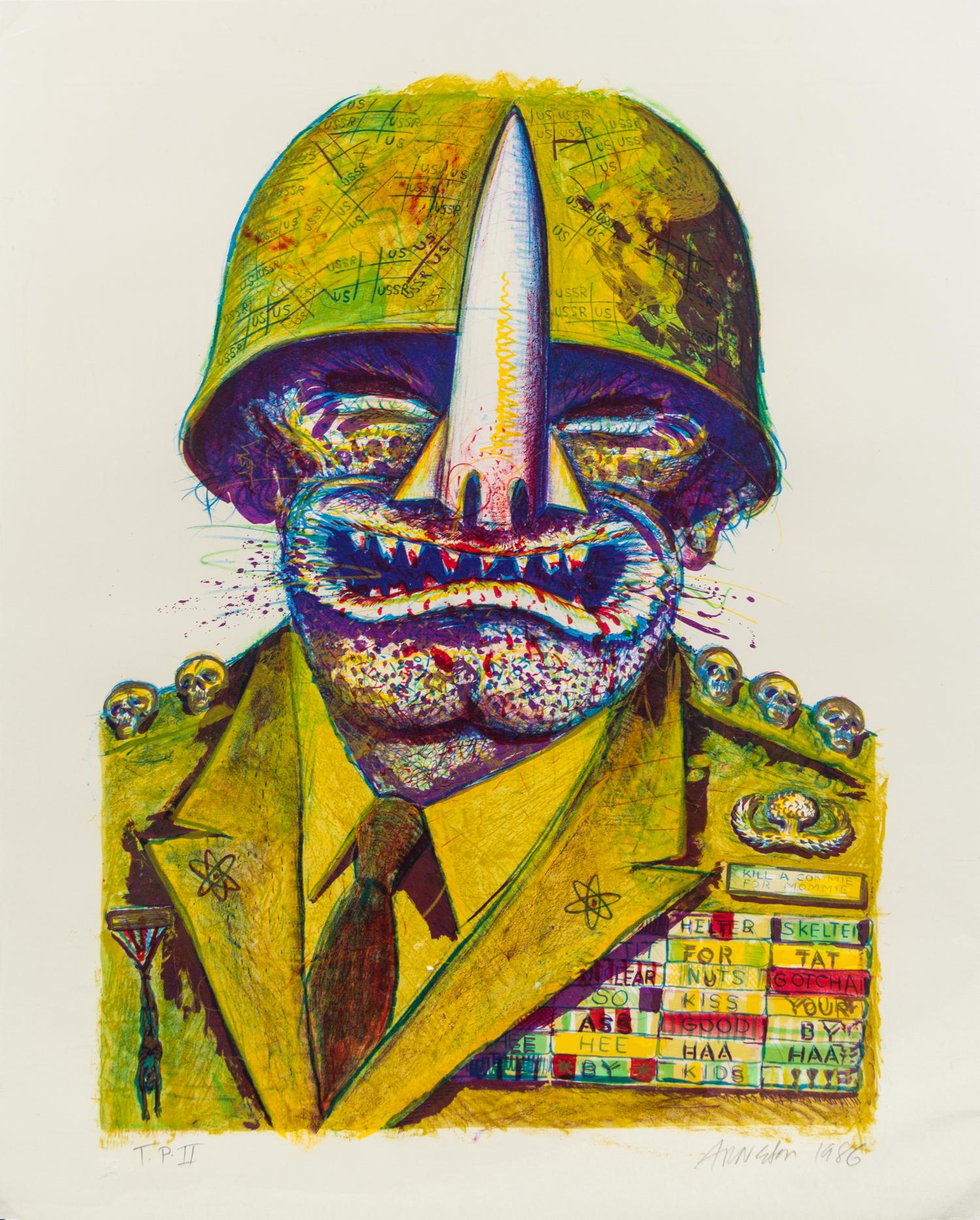 Robert Arneson, (American, 1930-1992), General Nuke, 1986