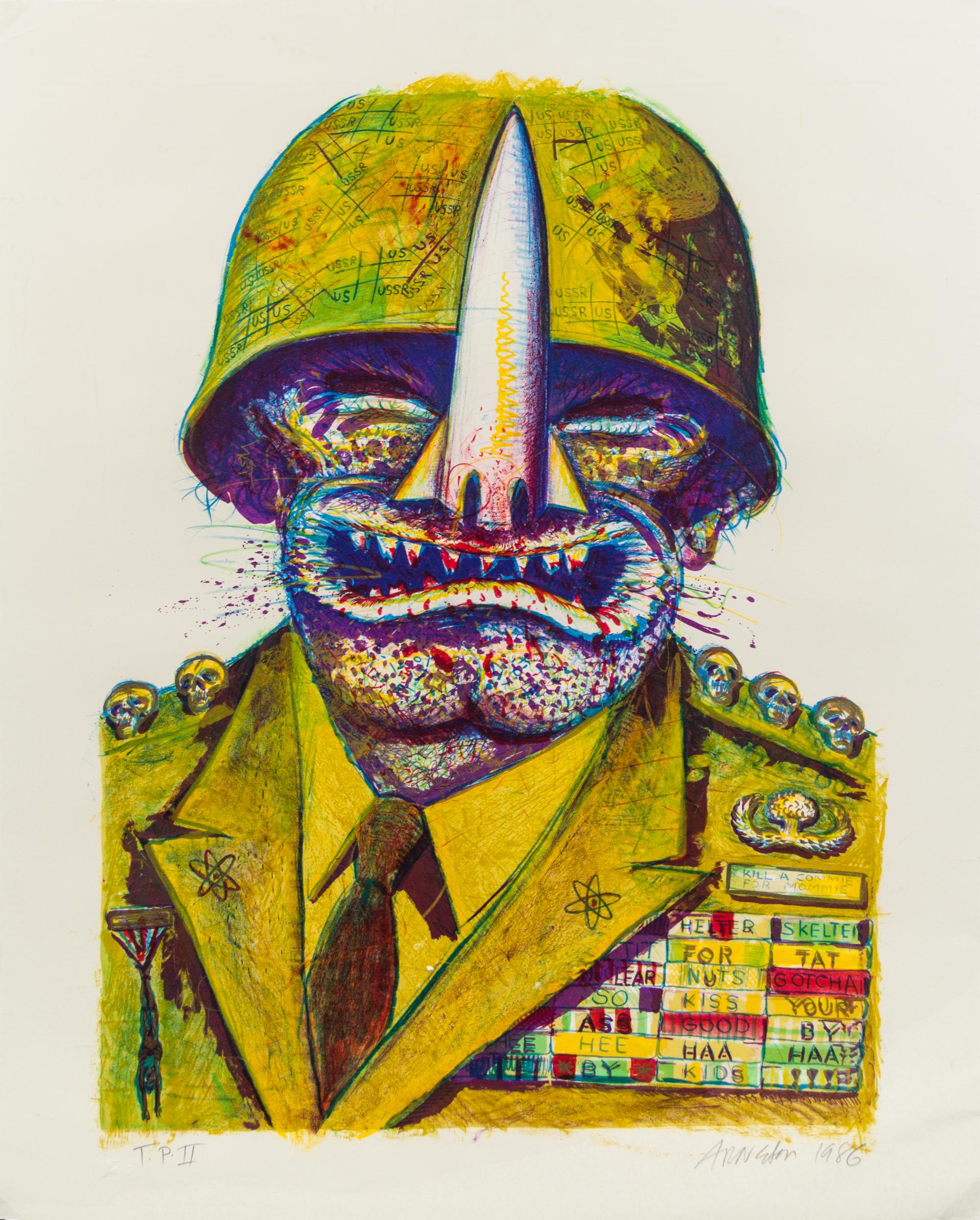 Robert Arneson, (American, 1930-1992), General Nuke, 1986