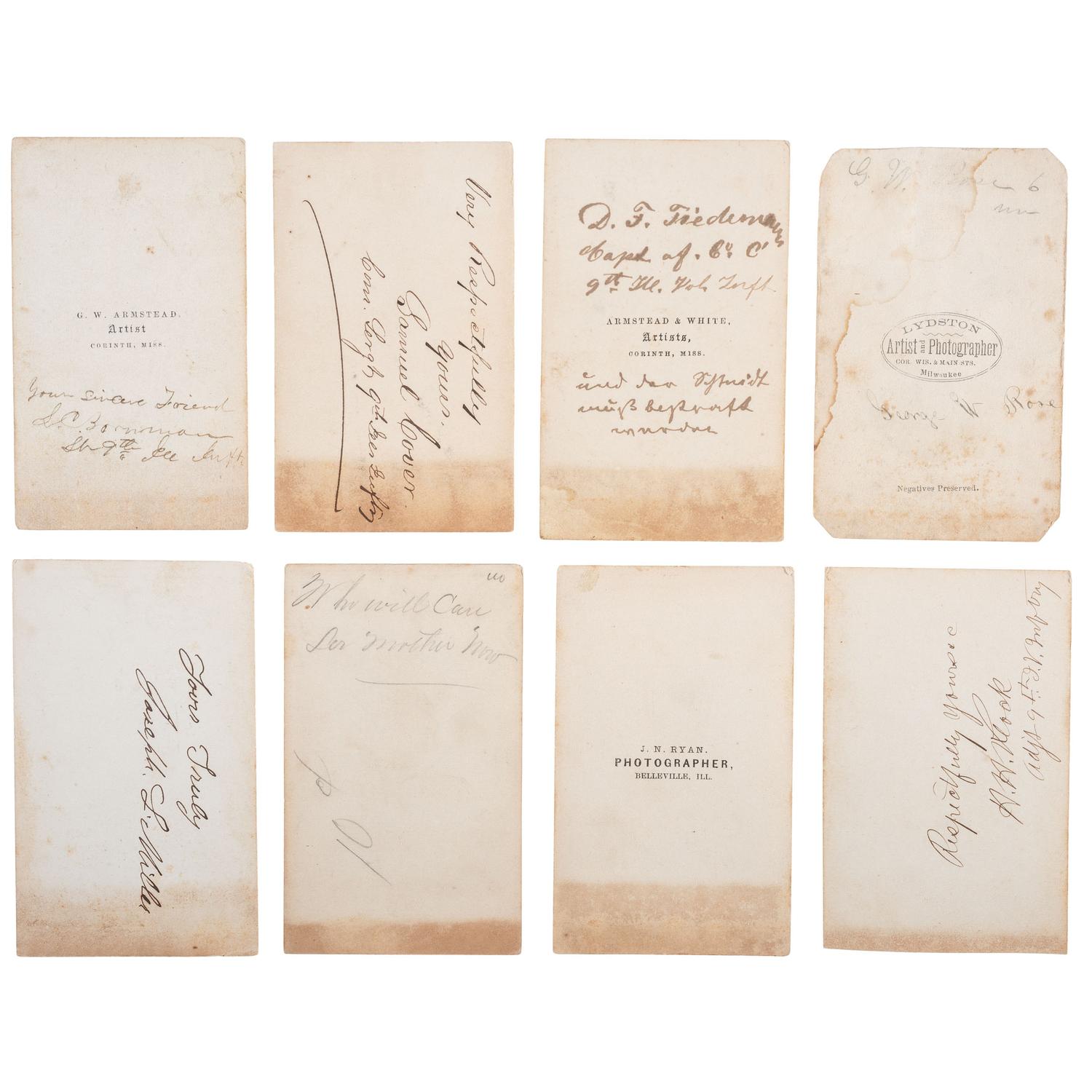 Surgeon Emil Guelich, 9th Illinois Volunteer Infantry. Archive comprising insignia, photographs, and personal items.