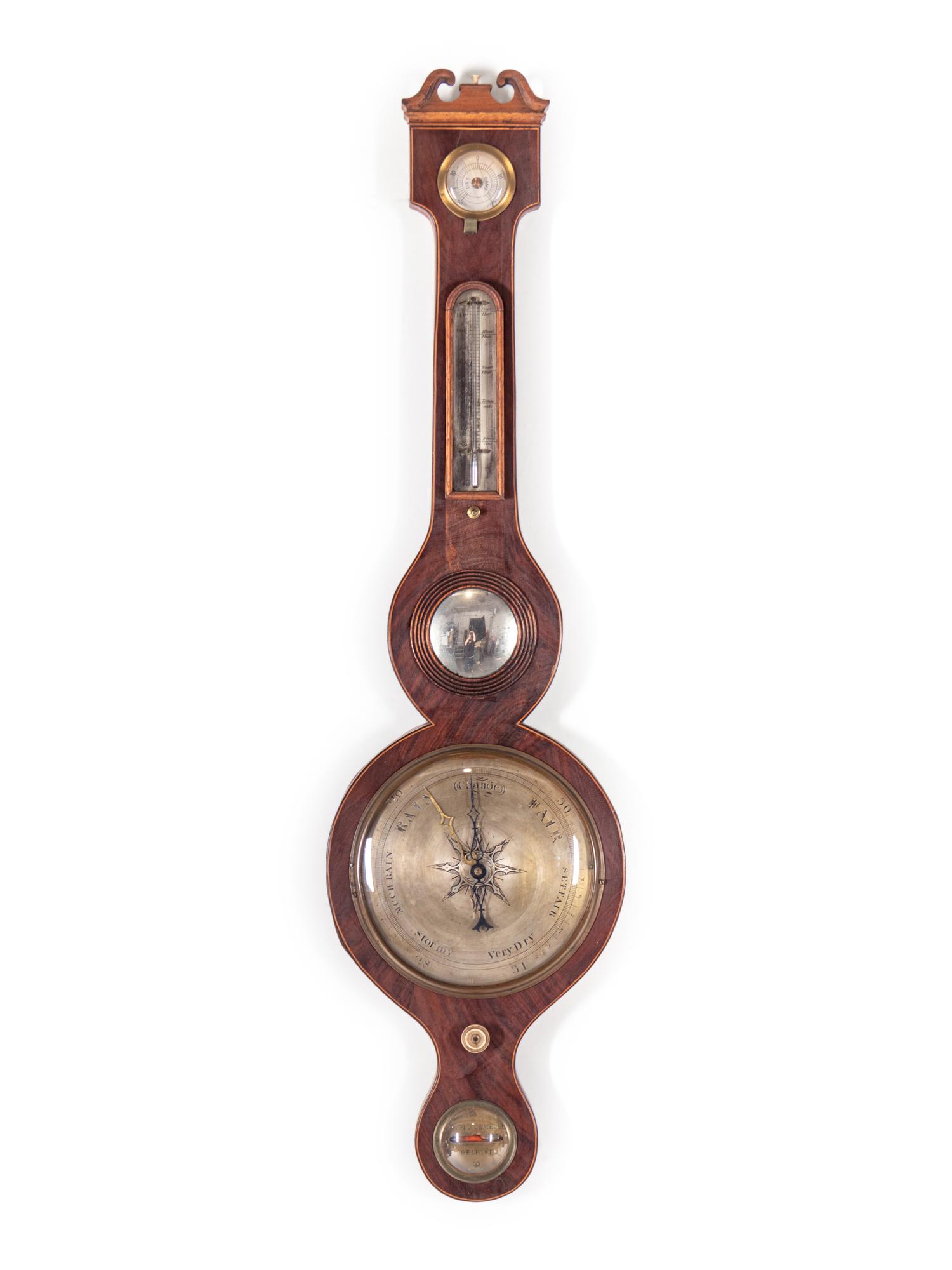An Irish Regency Wheel Barometer
