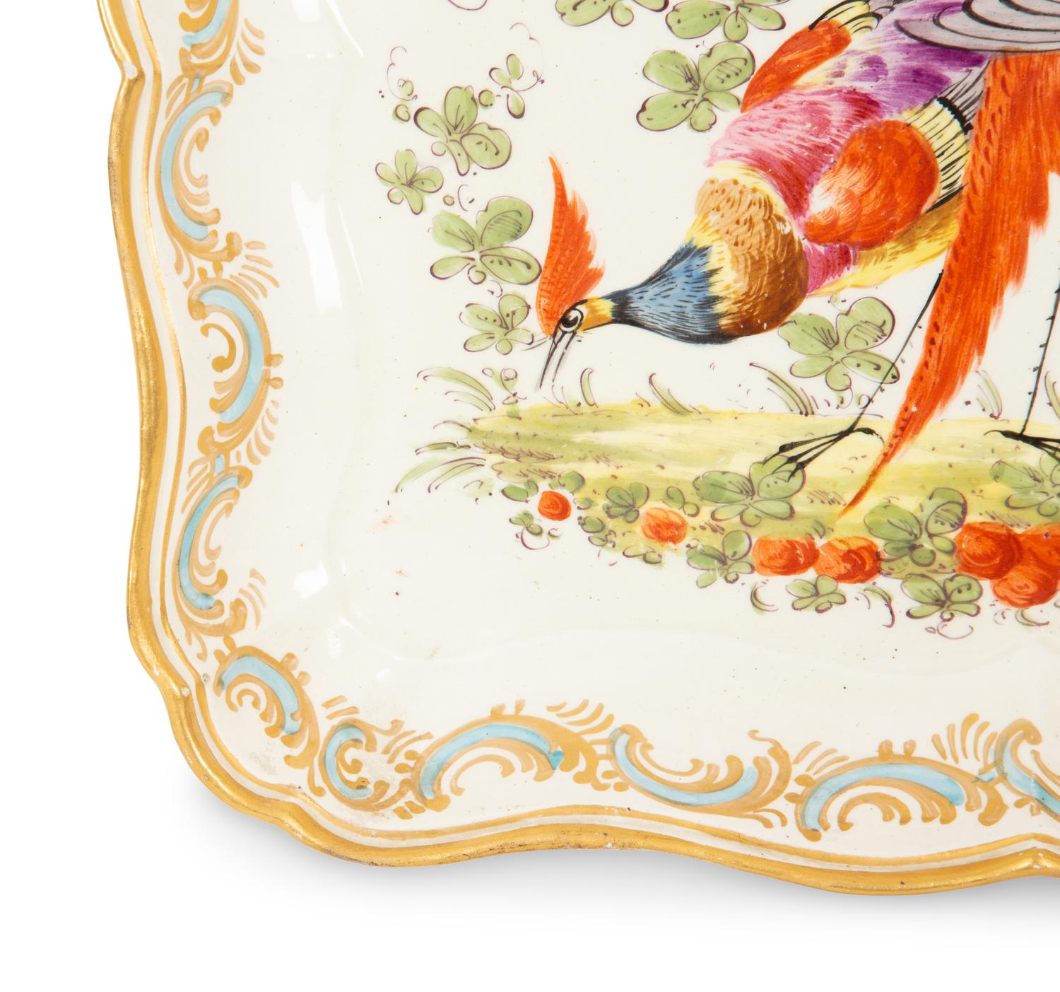 A Chelsea Soft-Paste Porcelain Tray