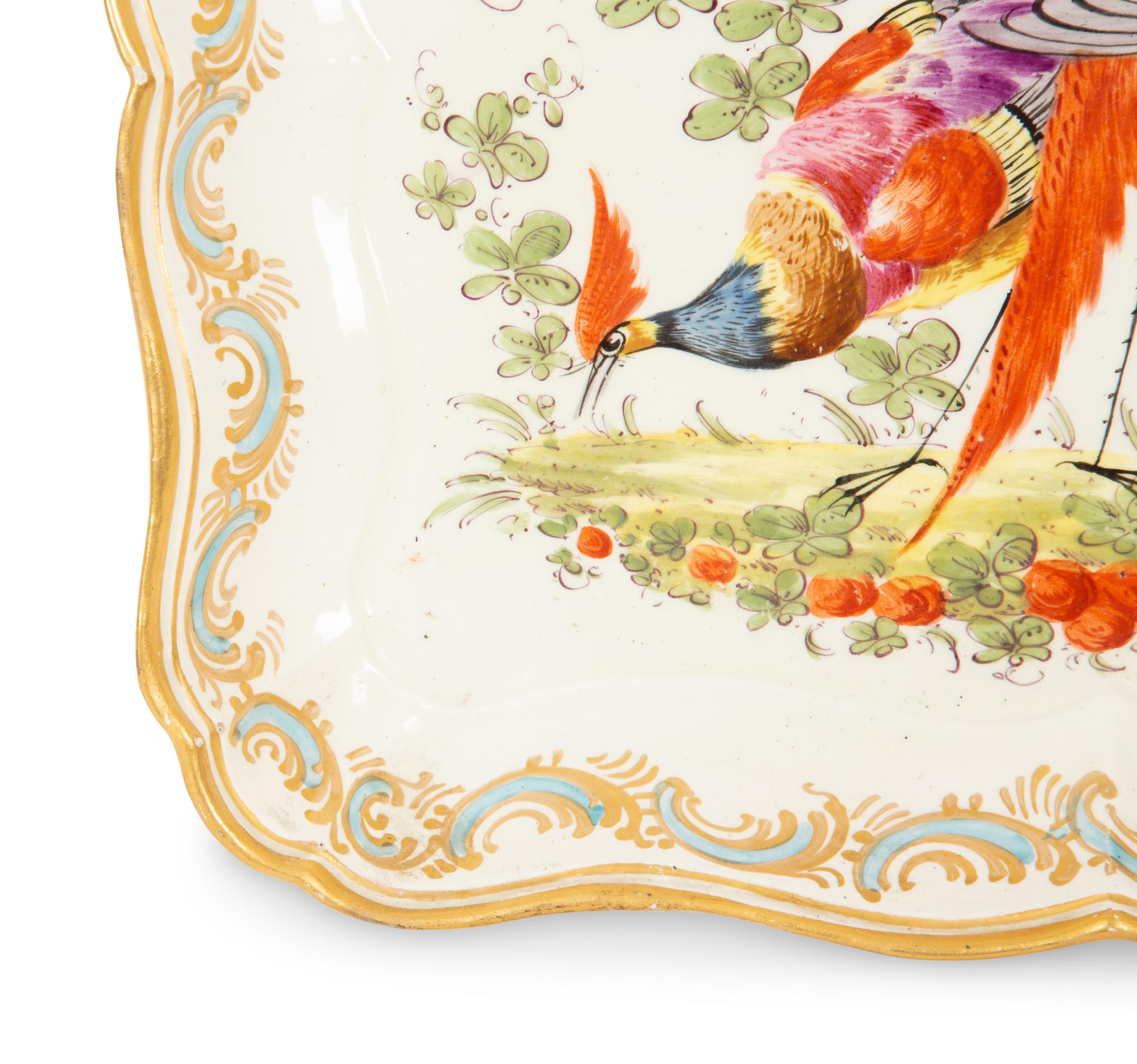 A Chelsea Soft-Paste Porcelain Tray