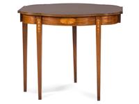 A Federal Inlaid Mahogany Shaped-Top Game Table