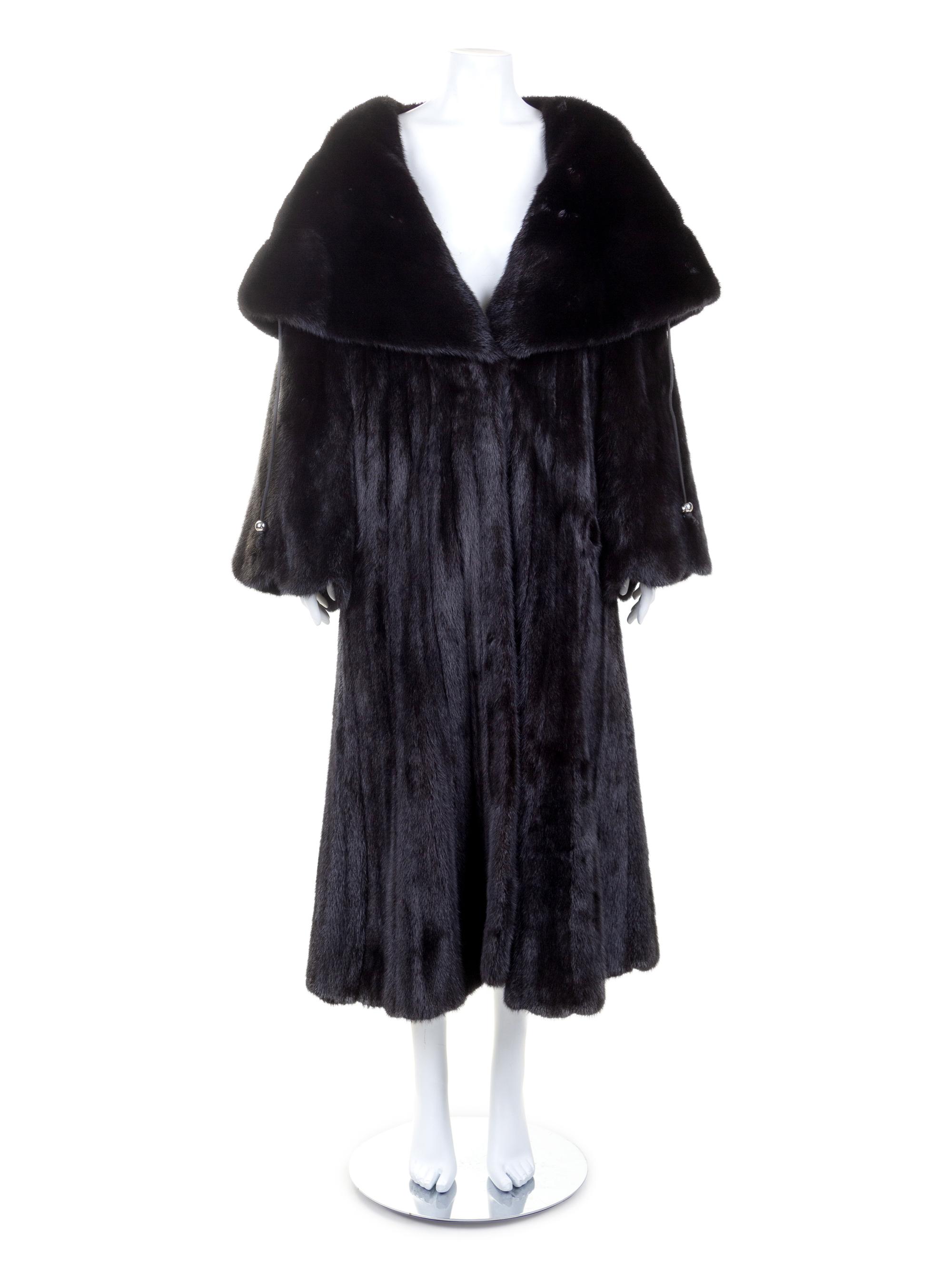 Elan Furs Long Mink Coat, 1990-2000s