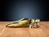 Comanche Beaded Hide Moccasins
