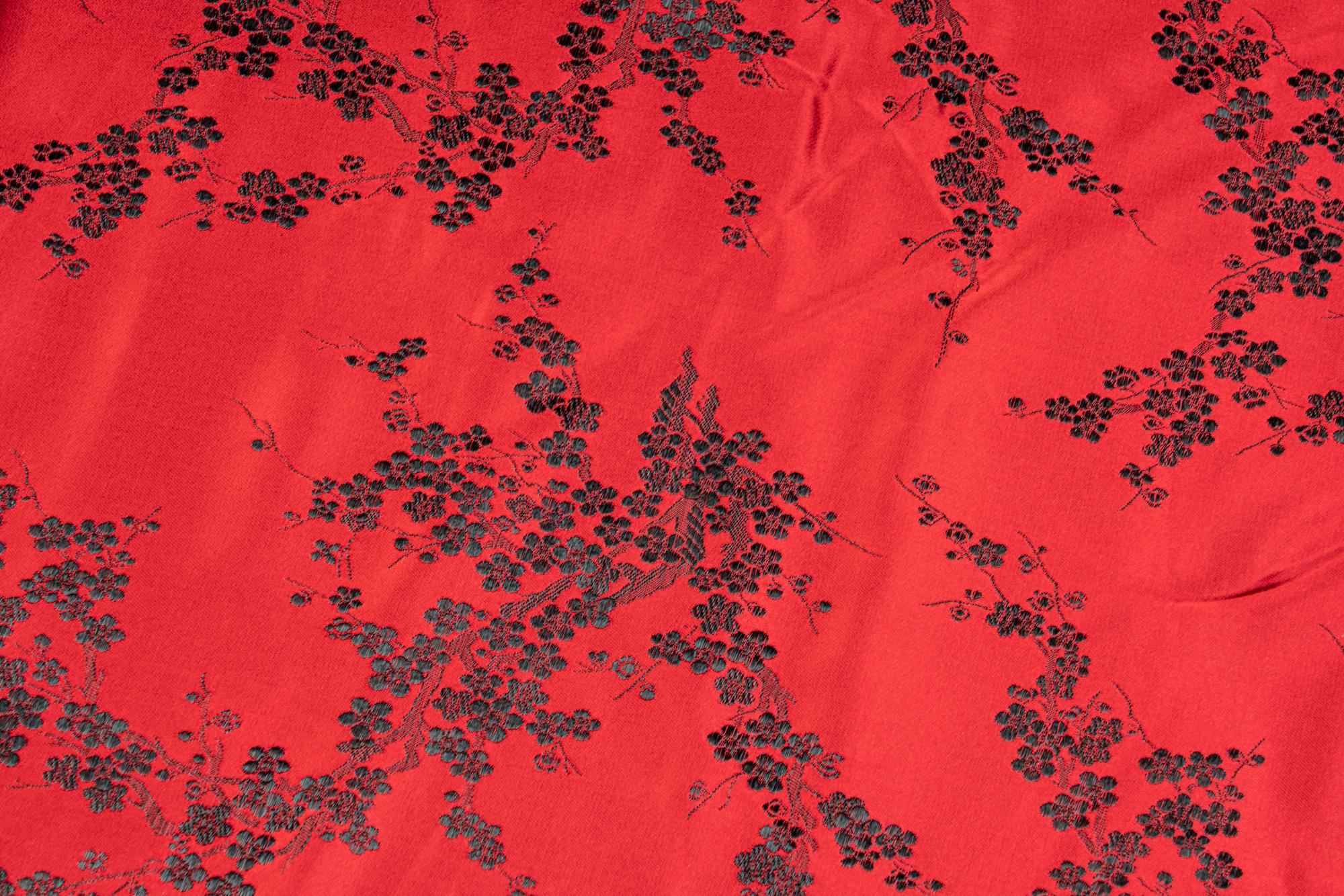 Four Chinese Embroidered Silk Panels