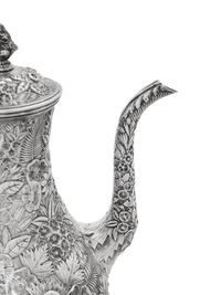 An S. Kirk and Son Repoussé Silver Four-Piece Tea and Coffee Service