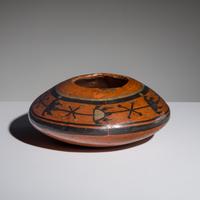 Annie Healing Nampeyo, Attributed (Hopi-Tewa, 1884-1968) — Redware Polychrome Pottery Jar, with Bear Paws