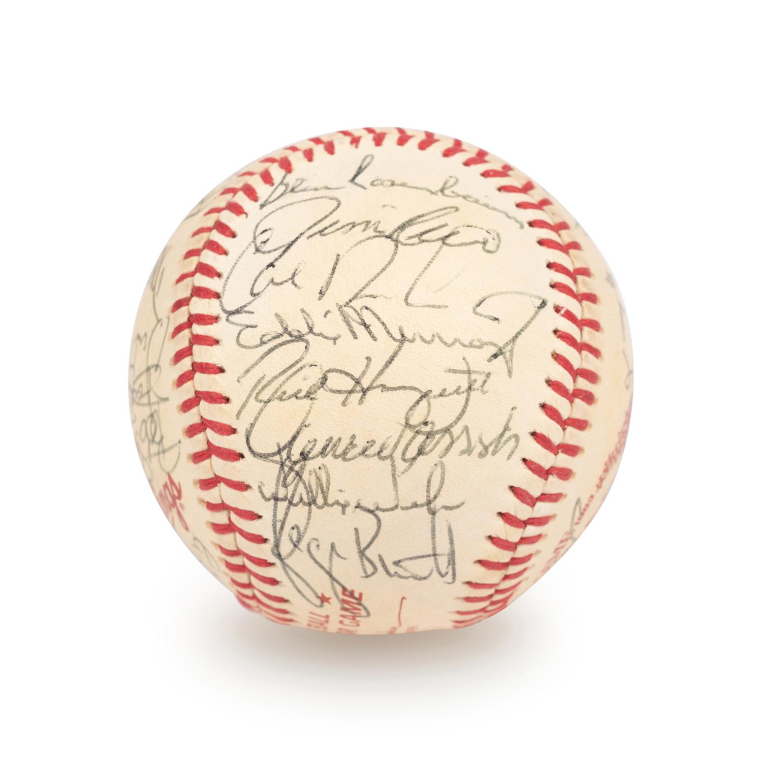 A 1983 All Star Game American League Team Signed Autograph Baseball with 30 Signatures